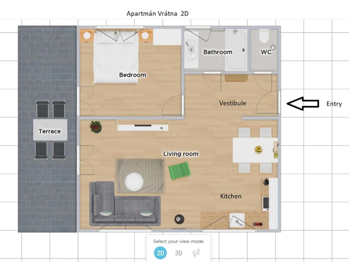 Apartman Vratna Terchová Exterior foto